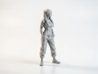 Athletic Woman Figurine Female Figure 3D Printable