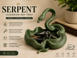 Serpent Guardian Key Tray