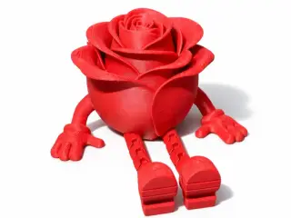 VALENTINES / ROSE BUDDY ARTICULATED / GIFT FOR VALENTINESDAY
