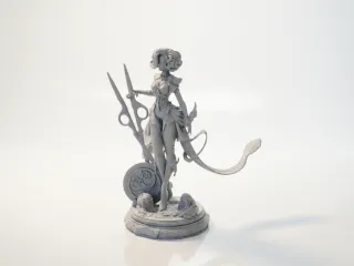 Gwen Mythical Goddess Statue LOL Champions 3D Printable