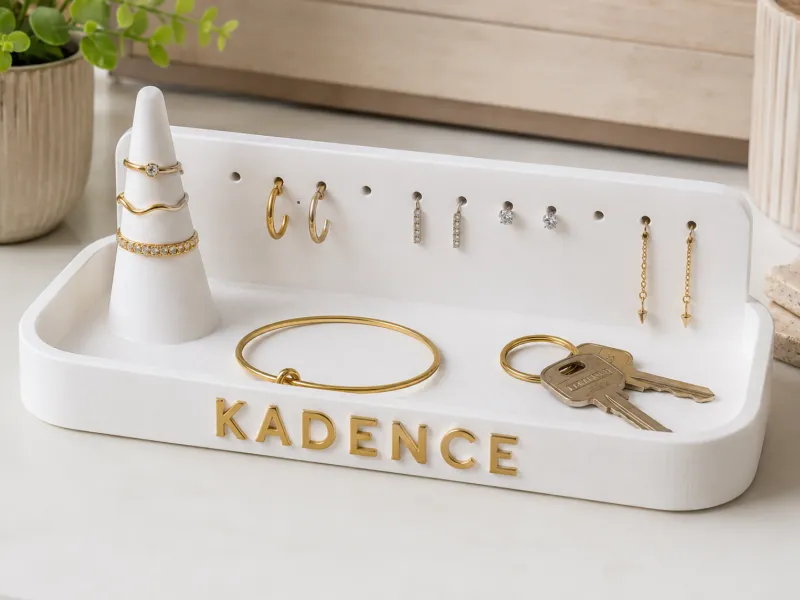 Personalized Jewelry Organizer with Lift-Off  - Pivot Corner