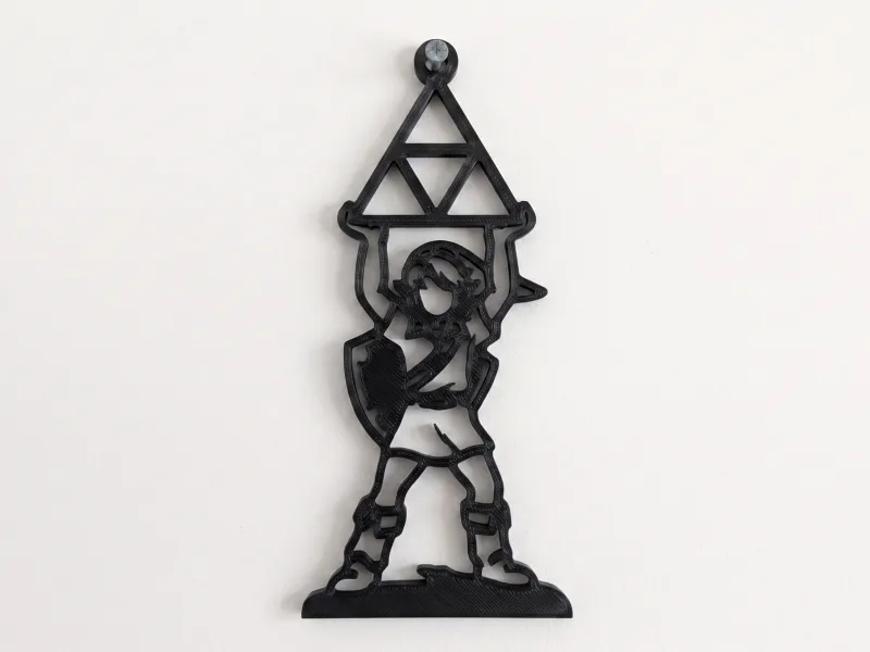 Link and The Triforce Wall Art - Home Decor