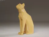 Cat - Egyptian cat low poly-0