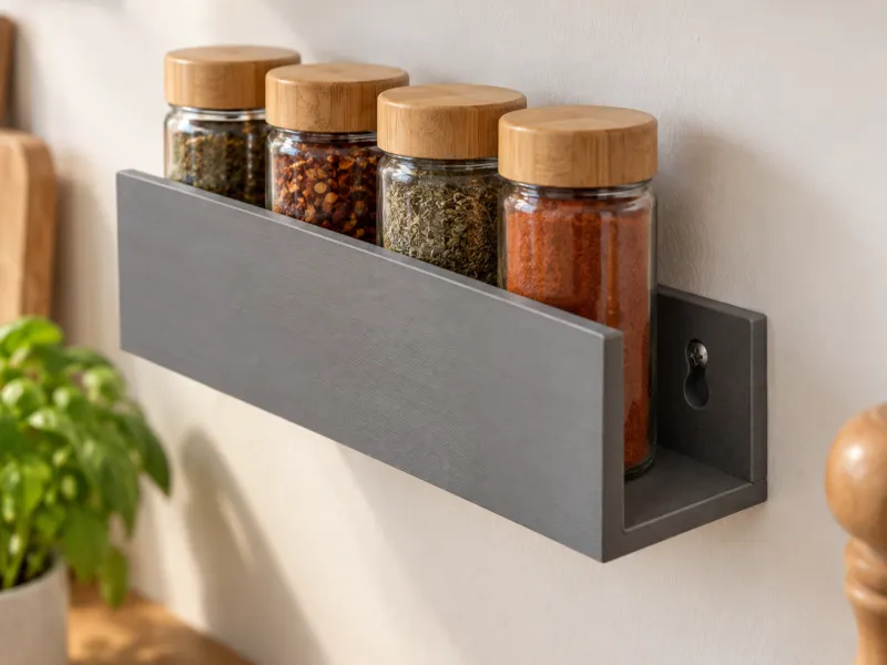 Single-Shelf Wall Mount Spice Rack