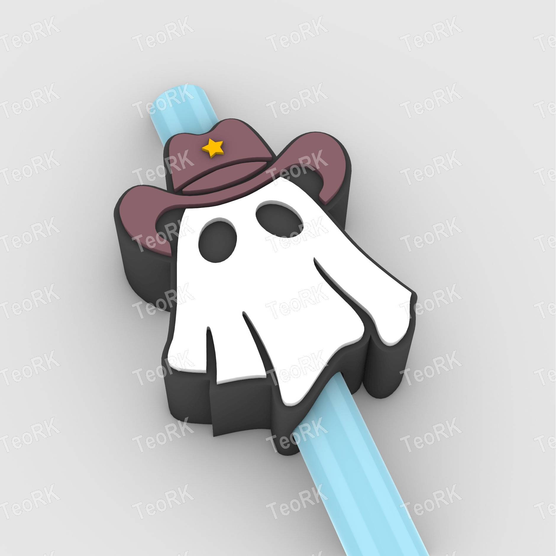Straw Topper Cowboy ghost