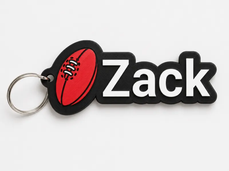 Zack's AFL name tag