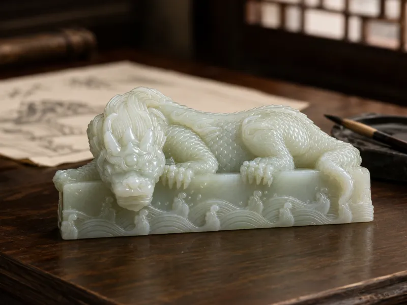 Reclining Jade Dragon