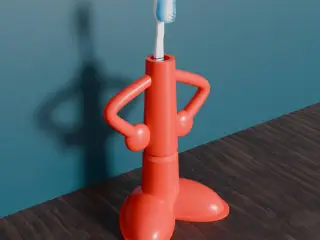 funny toothbrush holder