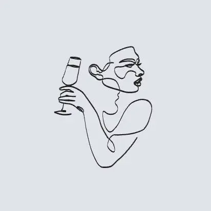 girl with a glass