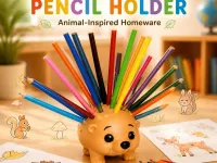 Meet the Little Hedgehog That Keeps Creativity Close! 🦔✏️