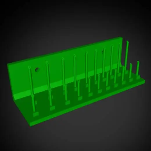 1/4 Socket Organizer Wall Mount
