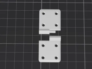 geçmeli 3D baskı menteşe