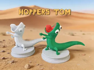 Crazy lizard sculpture
