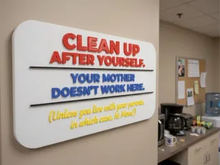 Clean up after yourself!
