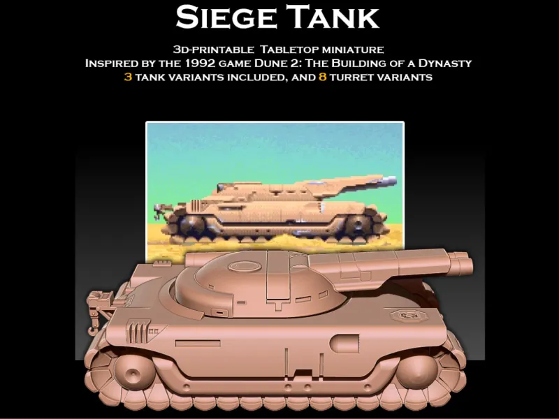 Dune 2 Siege Tank