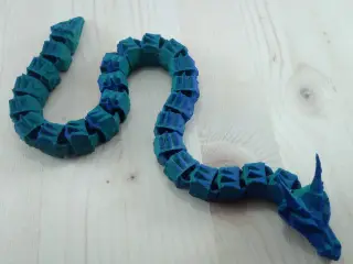 Dragon Articulated Long Low-Poly