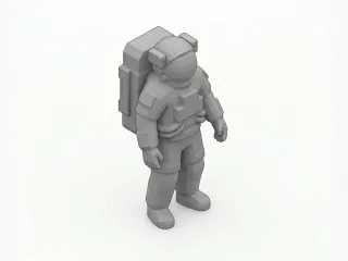 Low poly astronaut