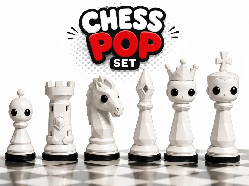 Chess Pop Set Funko Pop Style Chess Pieces