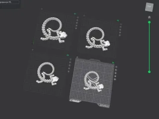 Articulated dragon 025 - Skeleton
