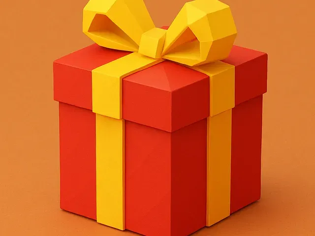 Low Poly Gift Box 3D Model