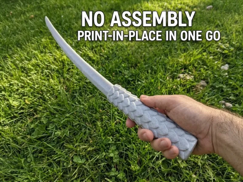 Collapsing - Extending Katana With Dragon Scales Handle