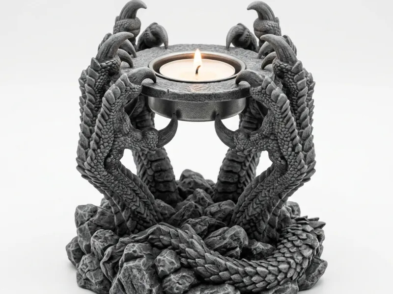 Home Decor Unique Dragon Claws Candle Stand