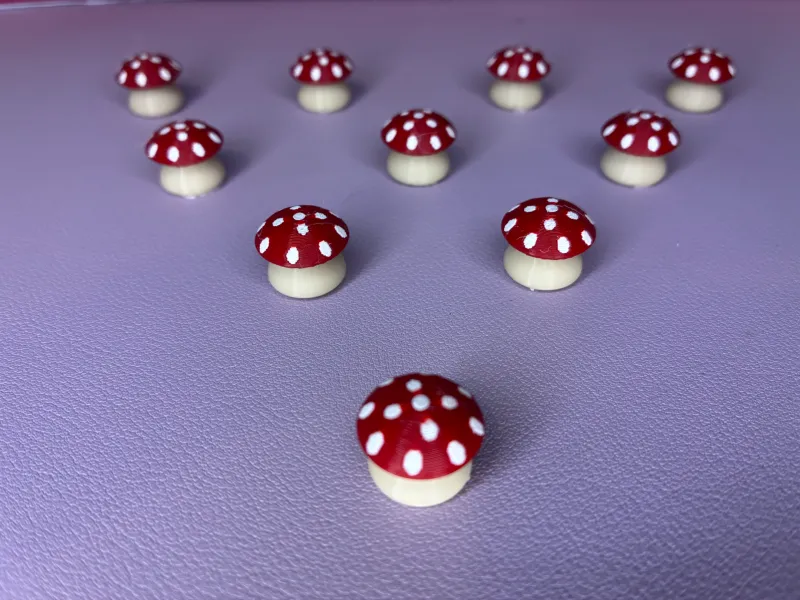 Mini Ímãs de Cogumelos