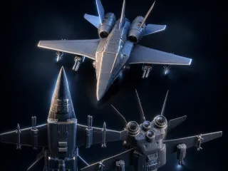 Ravenscar — Heavy Fighter Jet Gunship | Starship Model