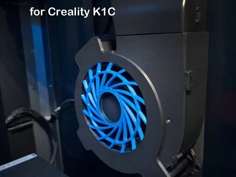 Creality K1C Zijventilatorafdekking