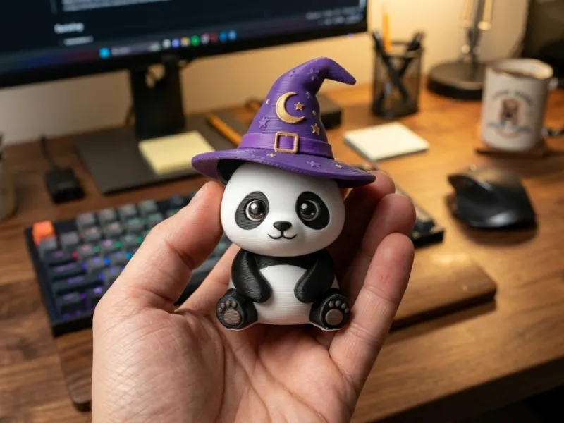 Adorable Panda Chibi de Halloween