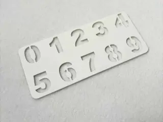 Numbers stencil