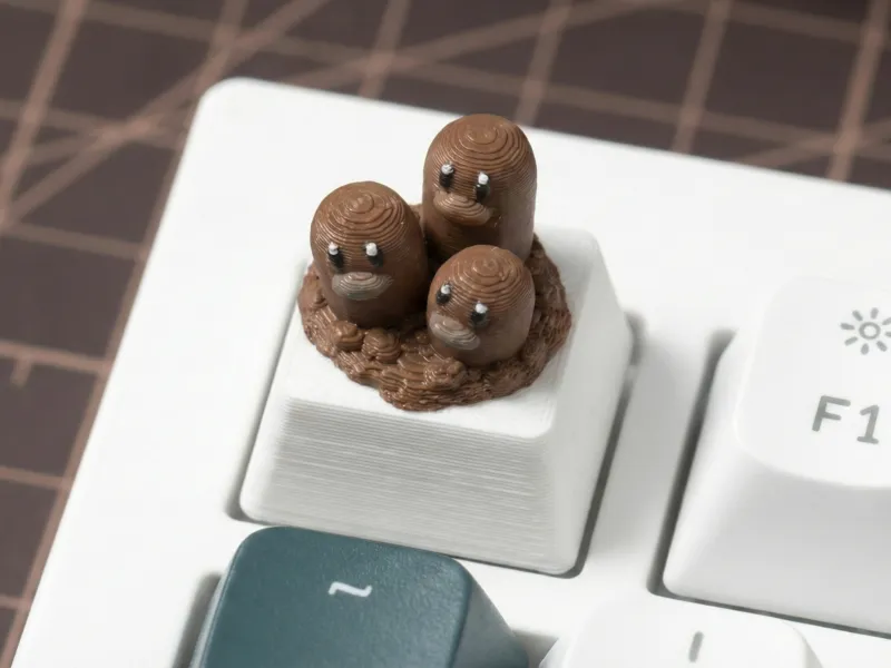 Dugtrio – Mechanische Pokémon-Tastaturkappe