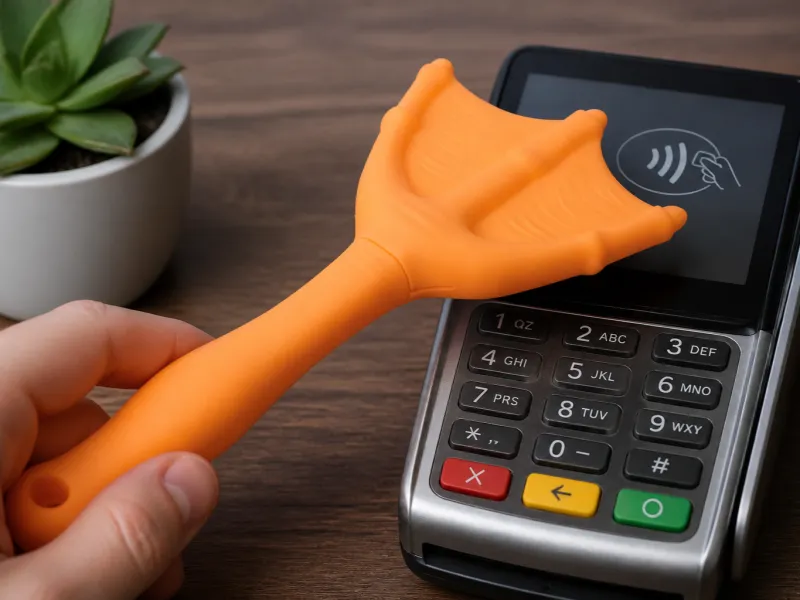 Goose Foot Credit Card Payment Wand - Fun and Unique Design