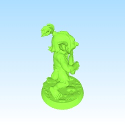 goblin girl bard guitar