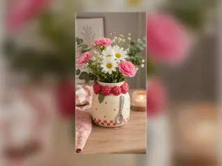 Wazon Jade Fluted Table Vase