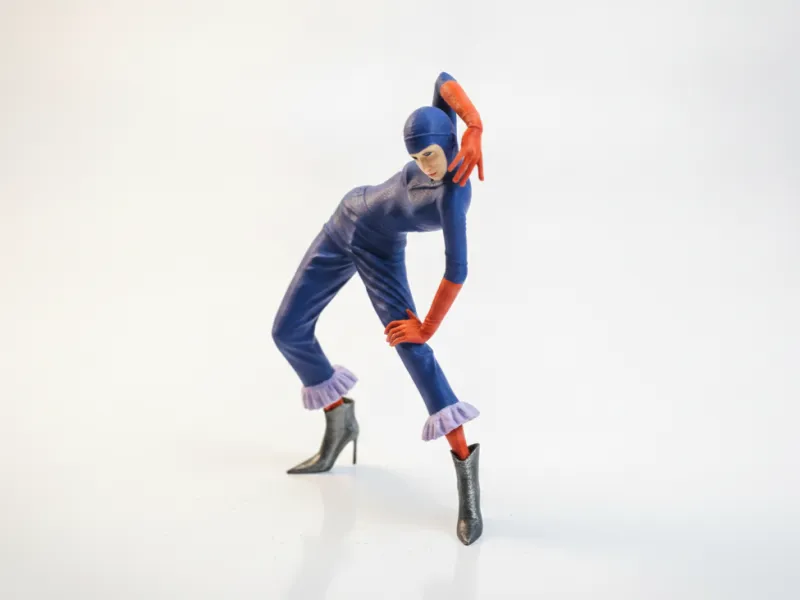 时尚女孩雕像 女性人物 3D打印模型