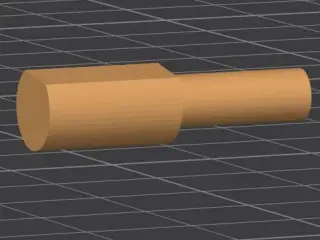 Shelf Pin With Flat Edge