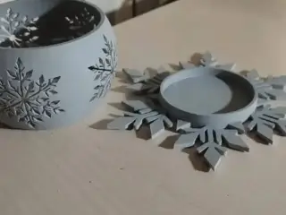 Candle holder snowflake