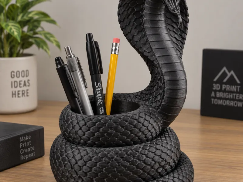 Cobra Tealight Holder - Coiled Snake Candle Holder