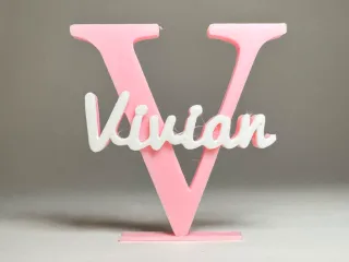 Placa de Identificação 3D - Vivian