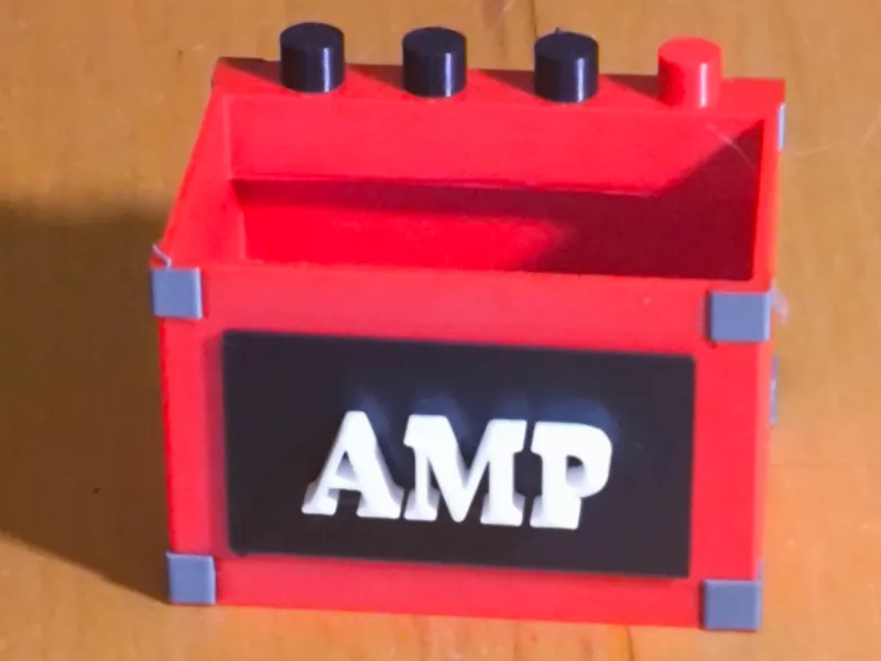 Mini Guitar Amp Pick Box - Plectrum Holder