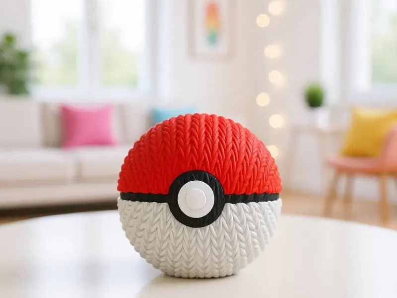 Pokeball - Knitted - Crochet