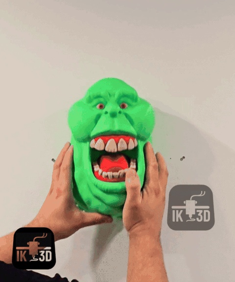 SLIMER FROM GHOSTBUSTERS WALL SCULPTURE - HOLDER / 3MF-0