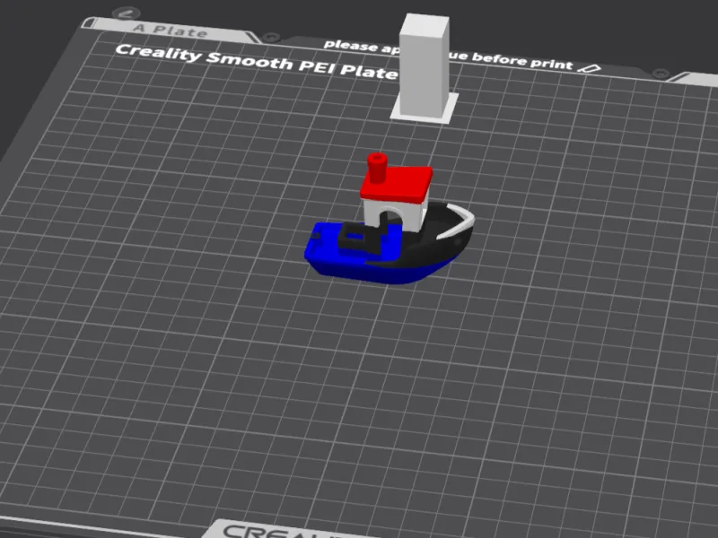 Solo un Benchy, piccola barca a quattro colori - Multicolore