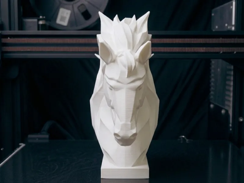 Geometric Horse Sculpture