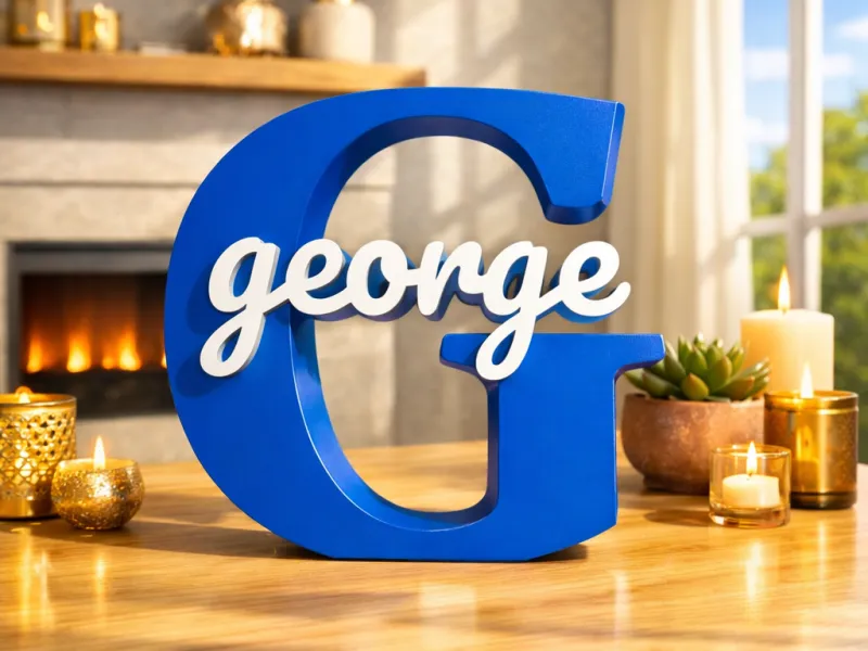 Inicial G con letra George