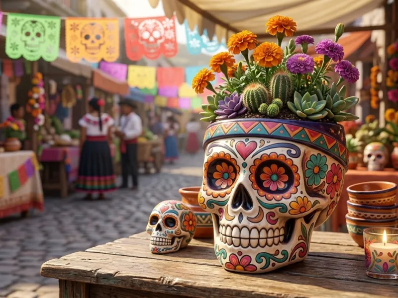 Maceta Calavera de Azúcar