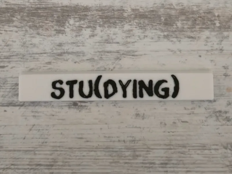 شريط المسافة STU(DYING) – غطاء مفتاح مضحك للطلاب - 6.25u Cherry MX