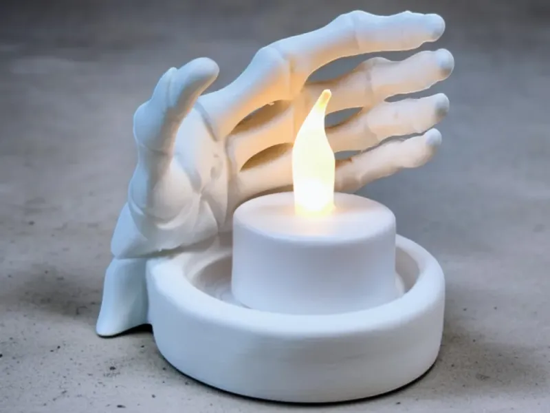 "Light Between the Fingers" Candle Holder