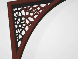Voronoi shelf braket